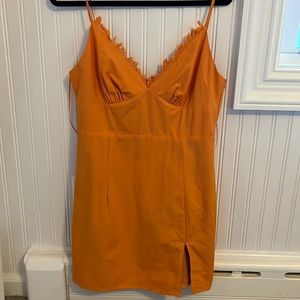 Orange mini dress!